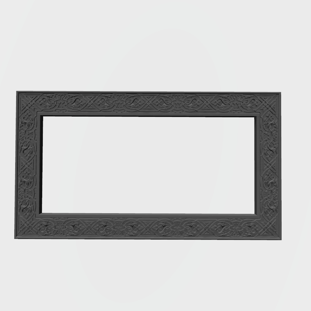 Picture Frame Celtic Beautiful Pattern CNC STL file preview 3