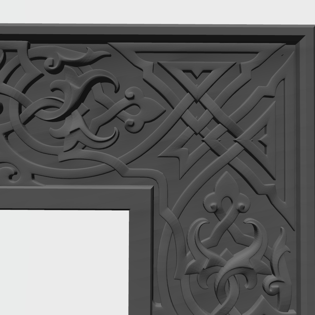 Picture Frame Celtic Beautiful Pattern CNC STL file preview 4