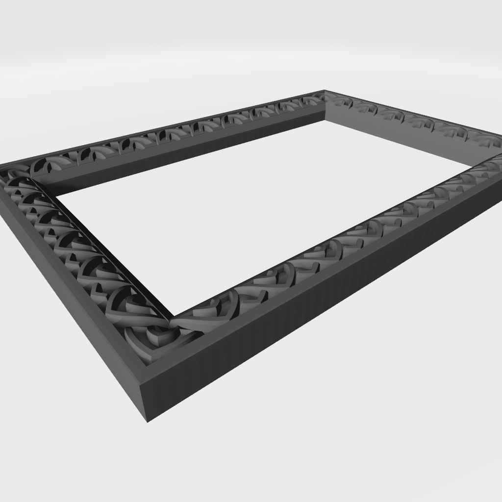 Picture Frame Gothic Style CNC STL file preview