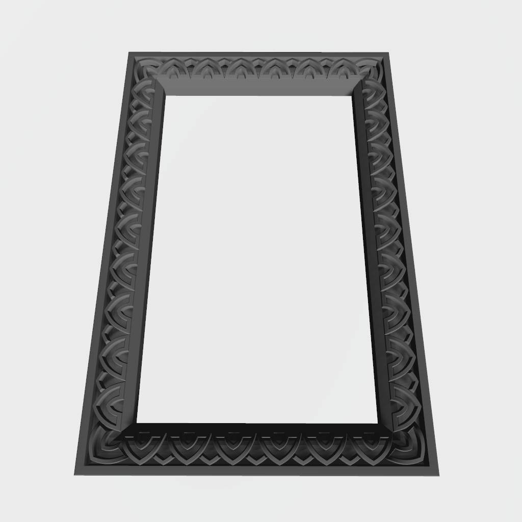 Picture Frame Gothic Style CNC STL file preview 4