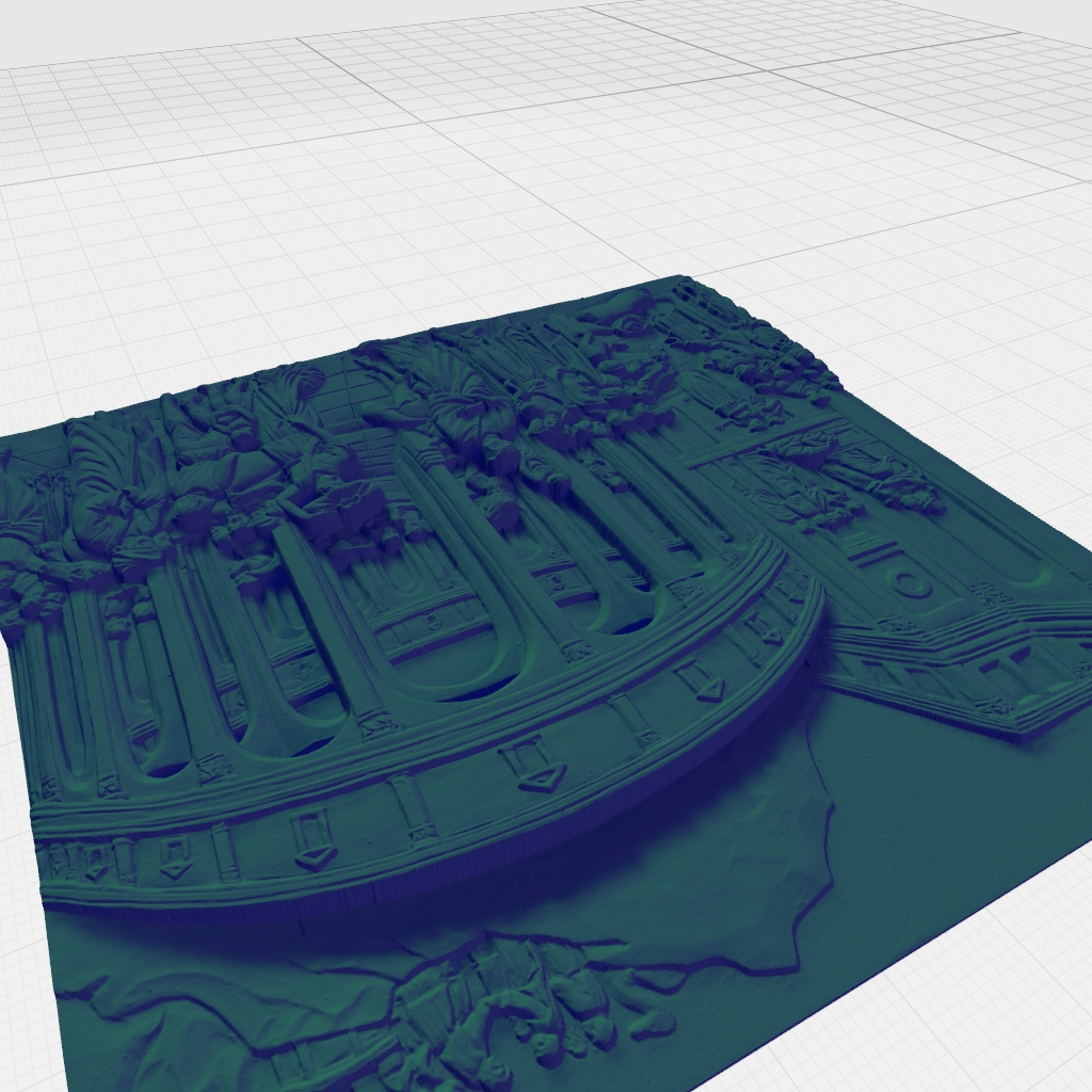 Roman Court CNC STL Model CNC STL file preview 4