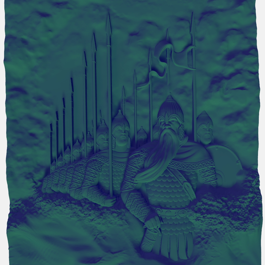 Saracen Crusader War Fighting Army CNC STL file preview