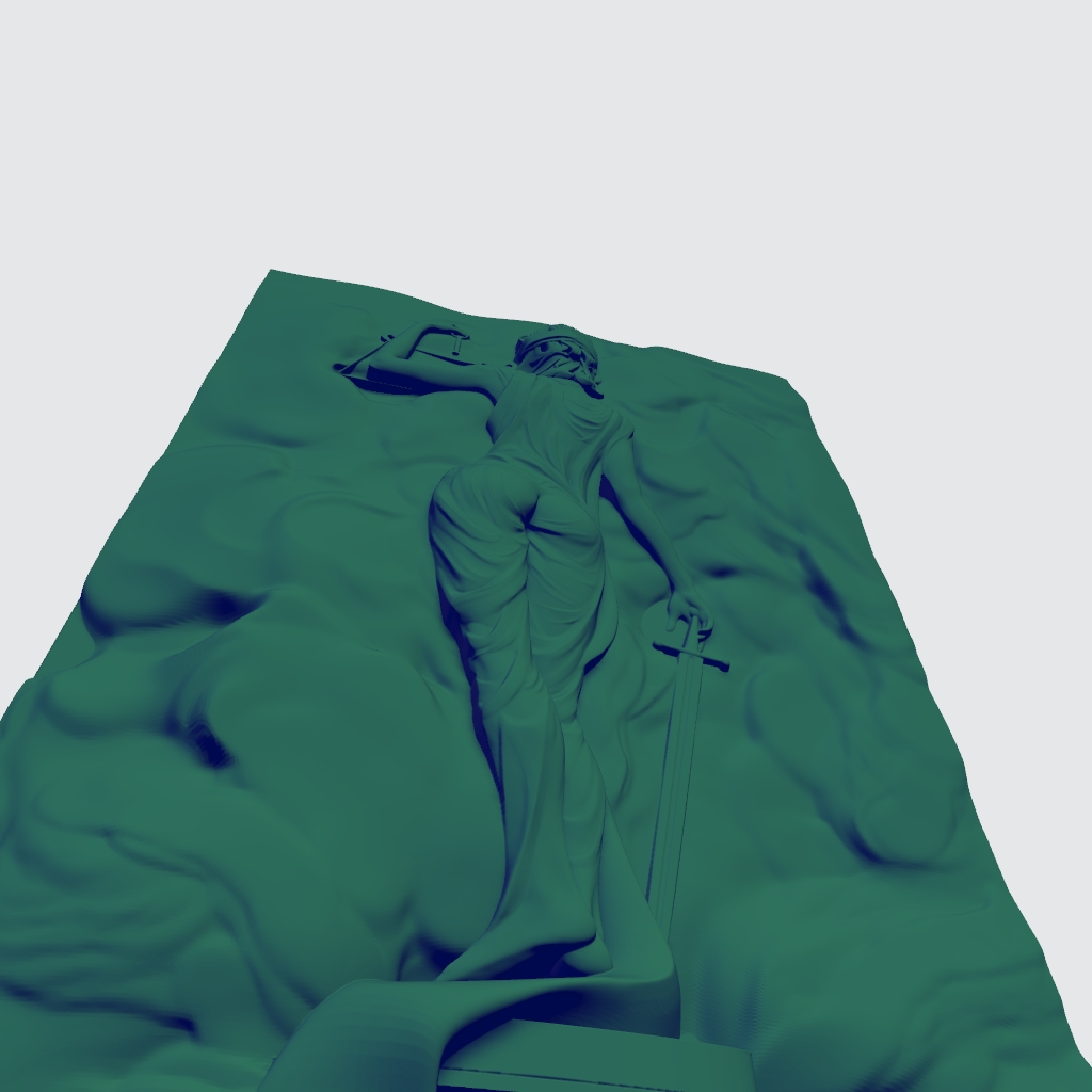 Scales Of Justice Lady Justice Nude CNC STL file preview 4