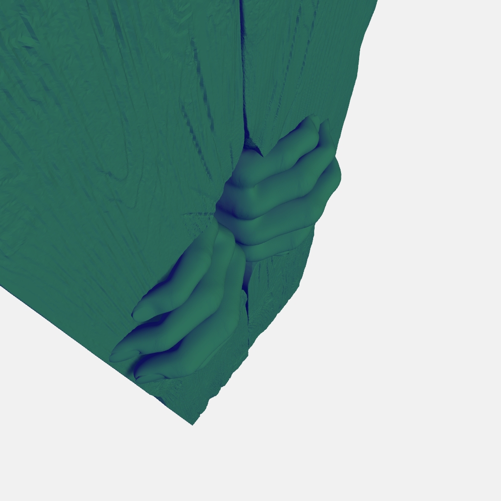 Scary Hands Wood Plank Wall Relief CNC STL file preview 3