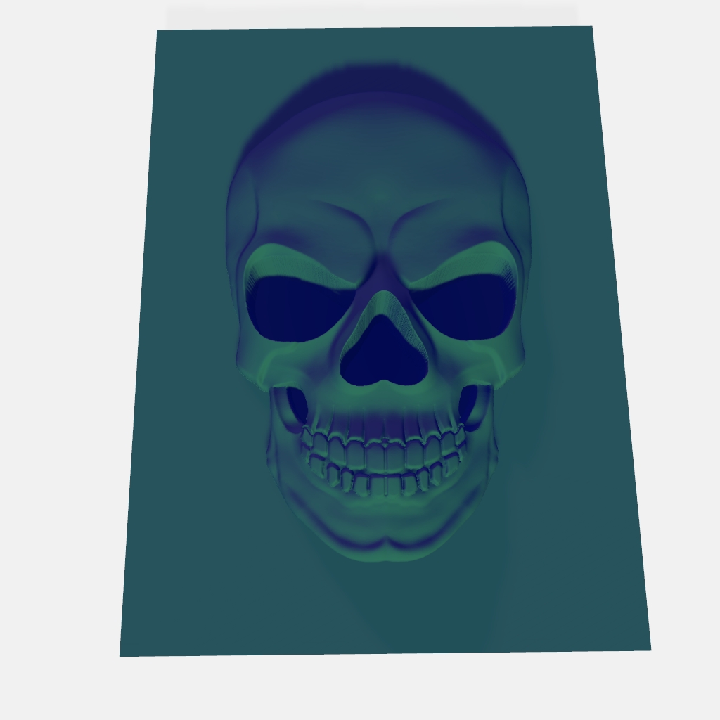 Skull CNC Model CNC STL file preview