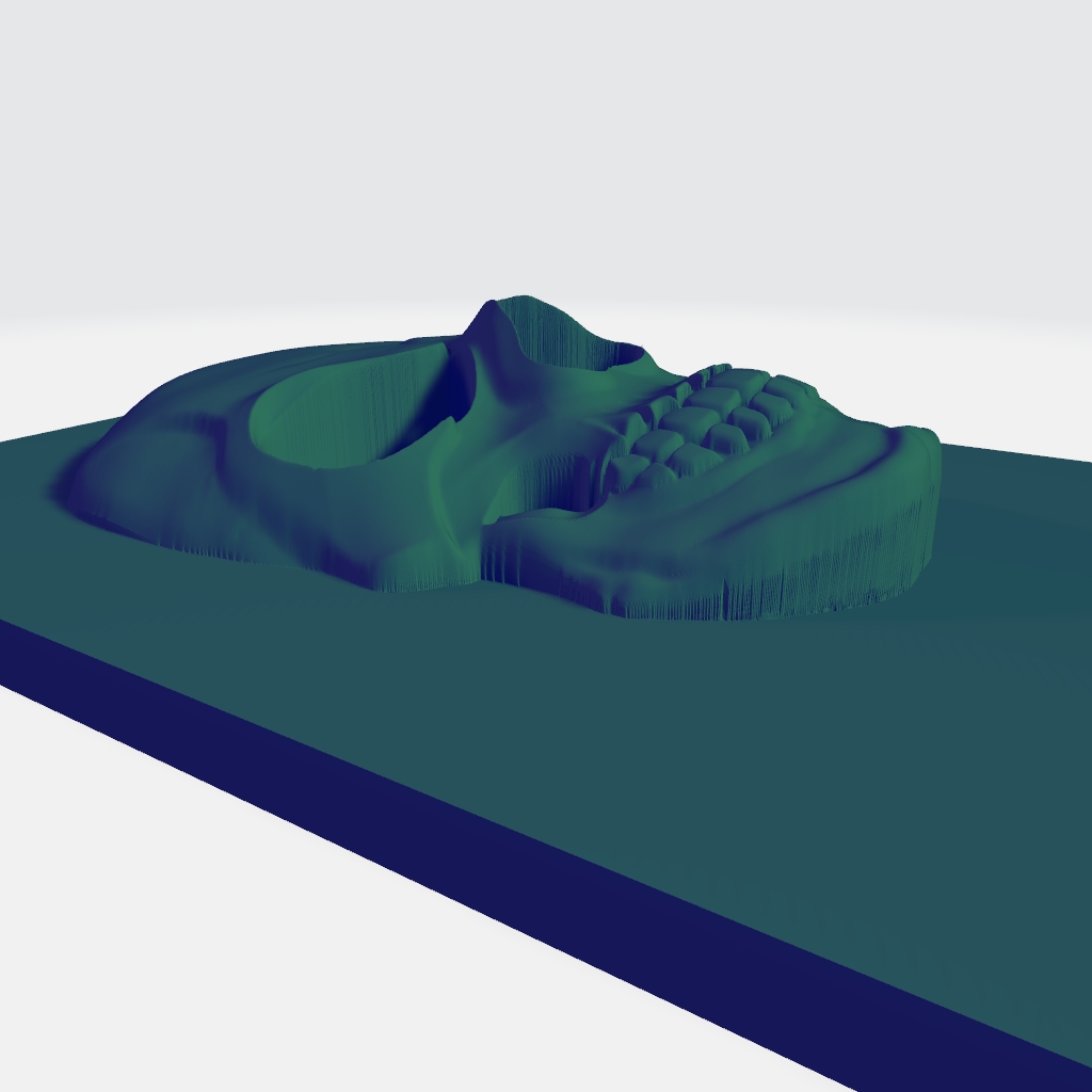 Skull CNC Model CNC STL file preview 2