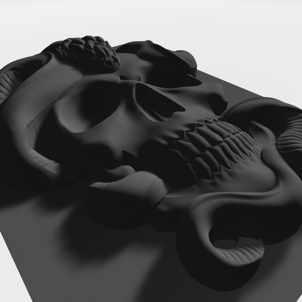 Skull Snake CNC Router Model CNC STL file preview 2