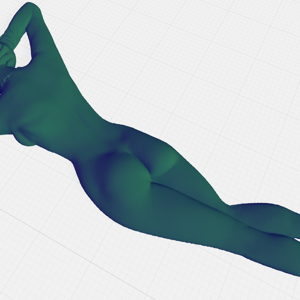 Standing Nude Woman Girl Female Beauty CNC STL Model 01 CNC STL file preview 3