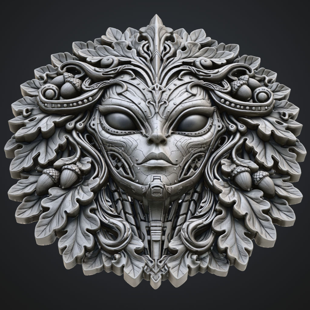 Star Trek Greenman CNC Greenwoman Lady CNC STL file preview