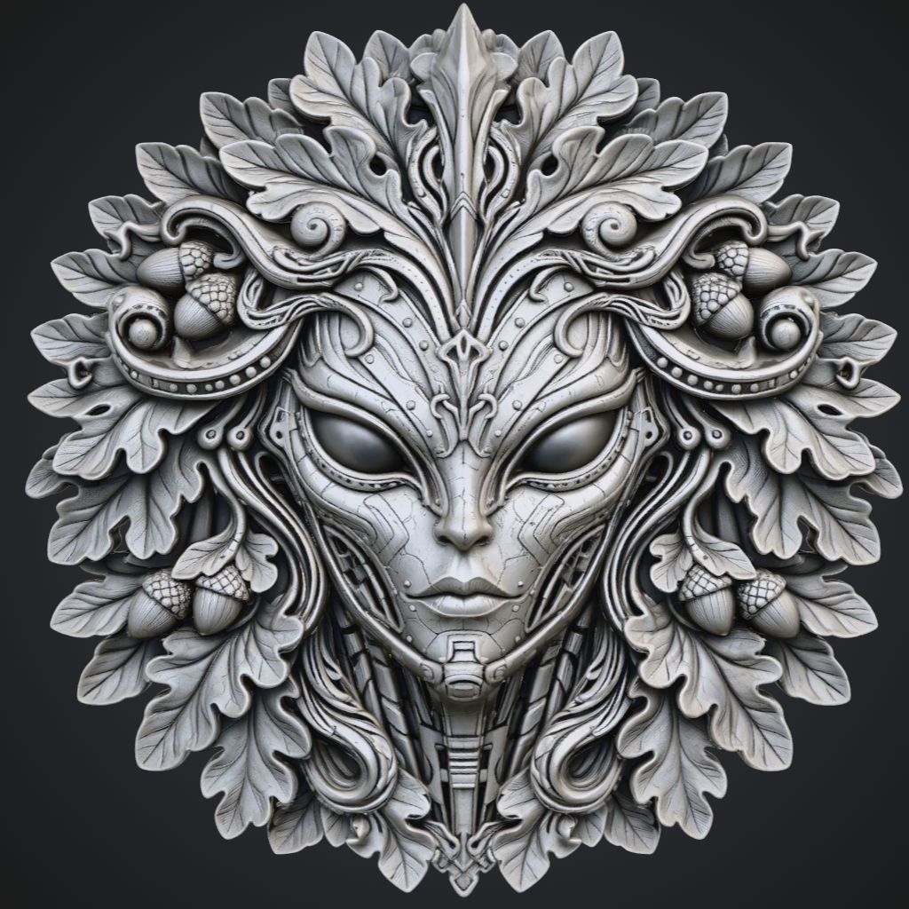 Star Trek Greenman CNC Greenwoman Lady CNC STL file preview 2