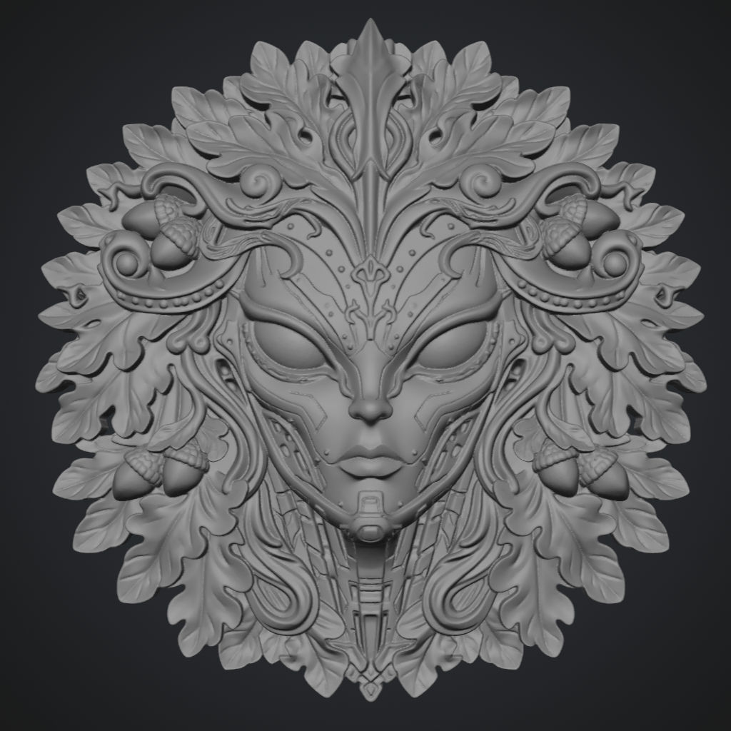 Star Trek Greenman CNC Greenwoman Lady CNC STL file preview 4