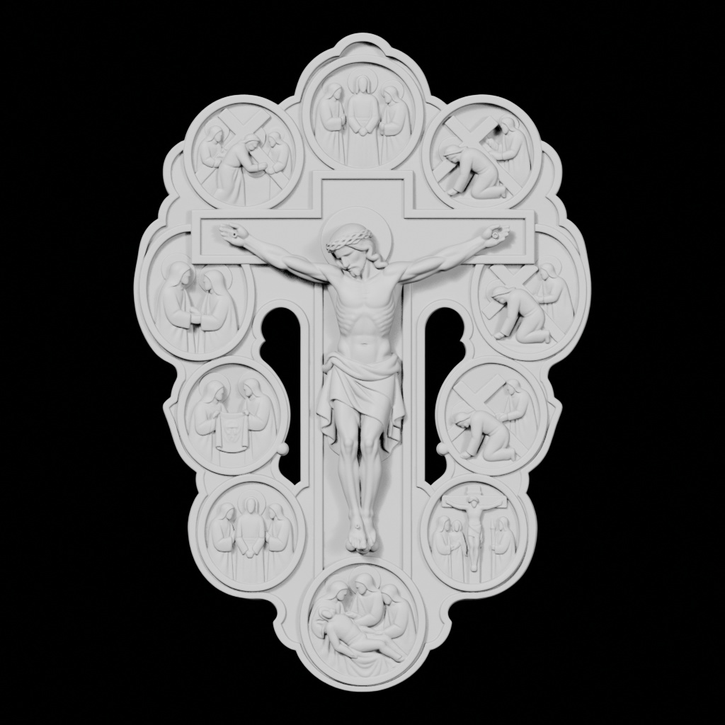 Stations Of The Crucifixion CNC STL file preview