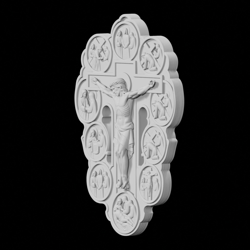 Stations Of The Crucifixion CNC STL file preview 2