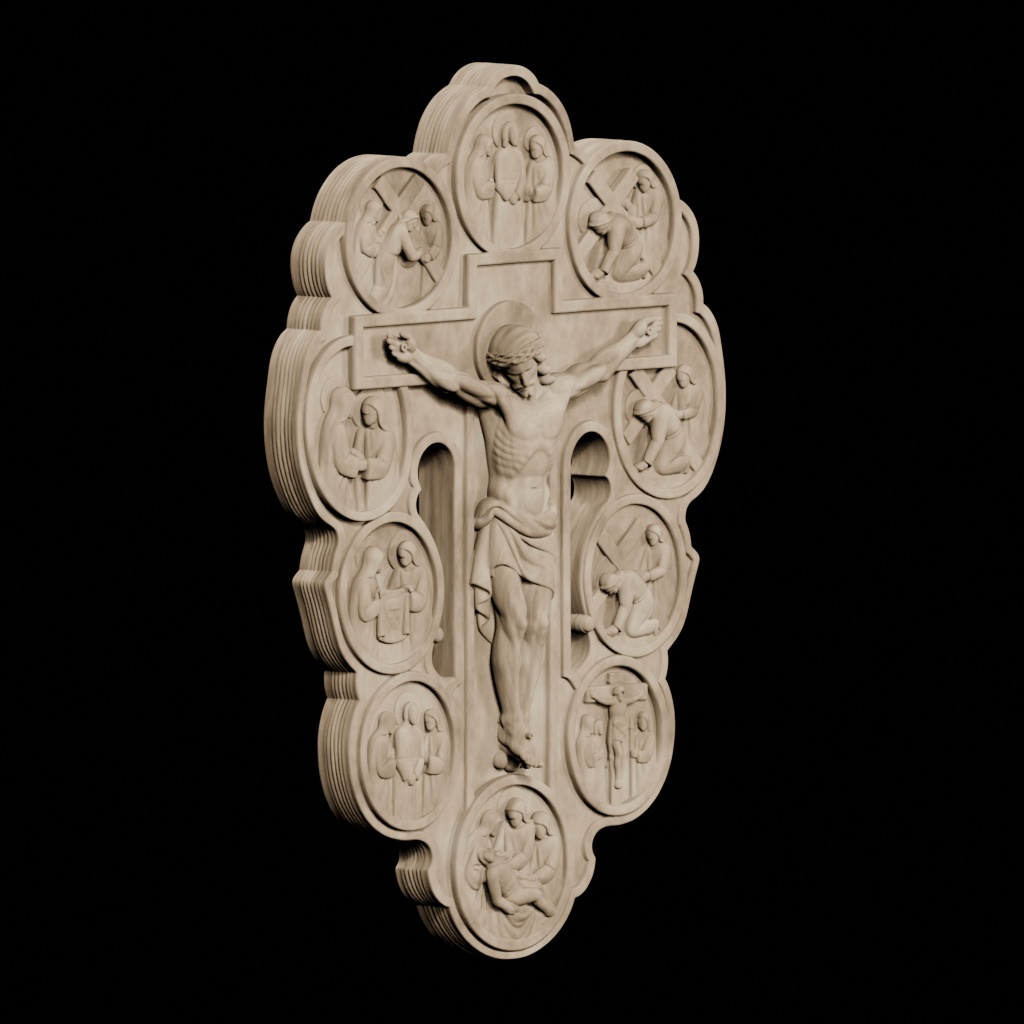 Stations Of The Crucifixion CNC STL file preview 3