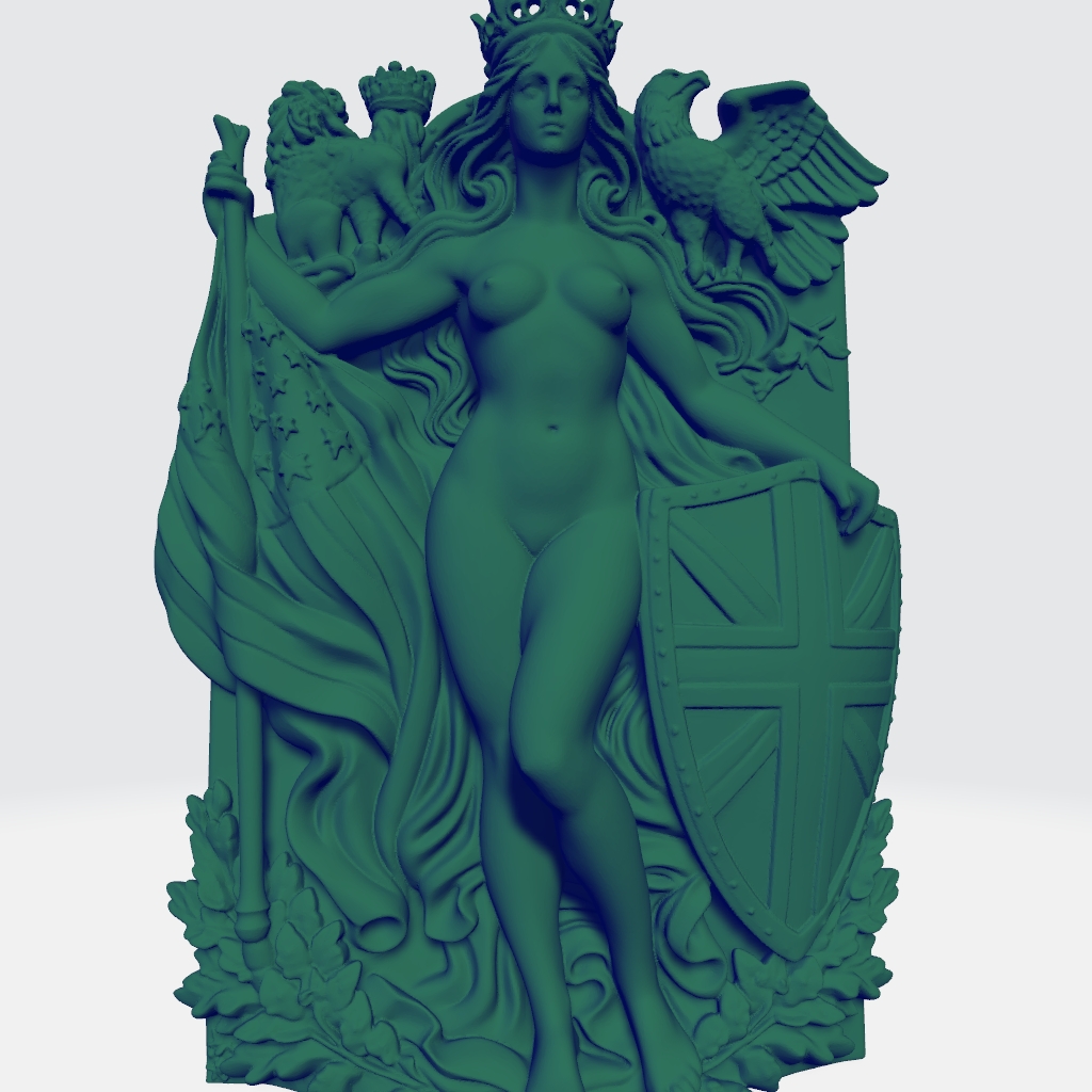 Unity Britain USA CNC STL file preview