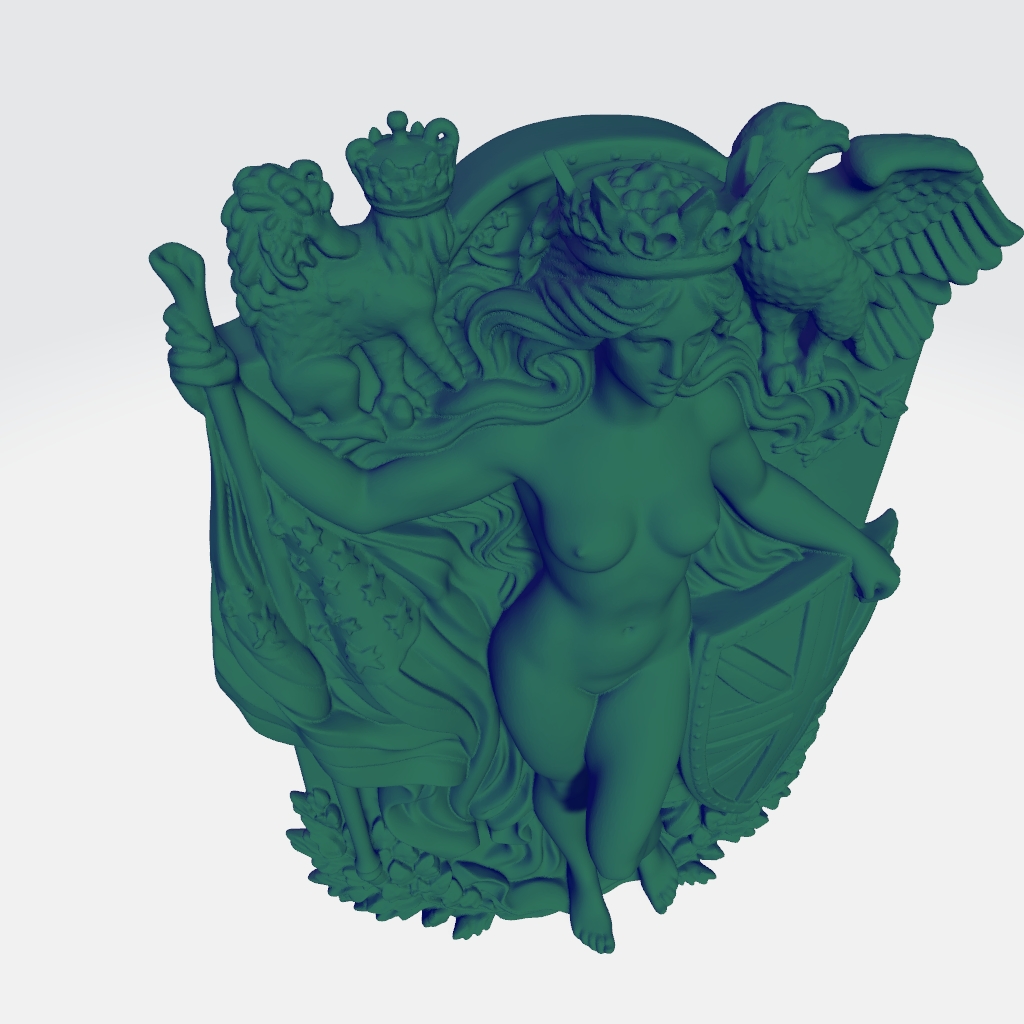 Unity Britain USA CNC STL file preview 4