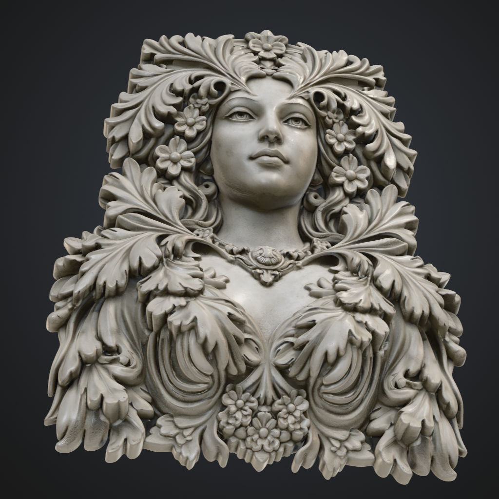 Upper Greengirl Woodland Sentry CNC STL file preview 2