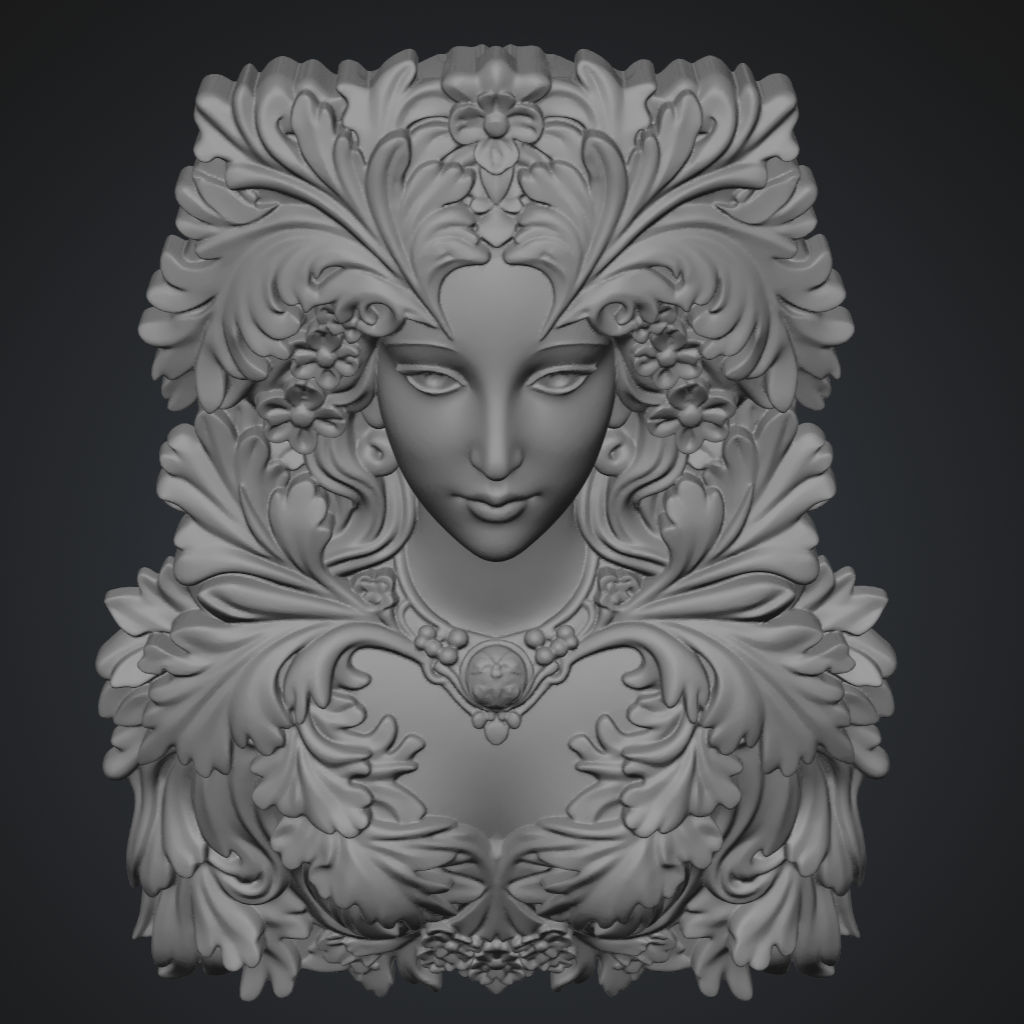Upper Greengirl Woodland Sentry CNC STL file preview 4