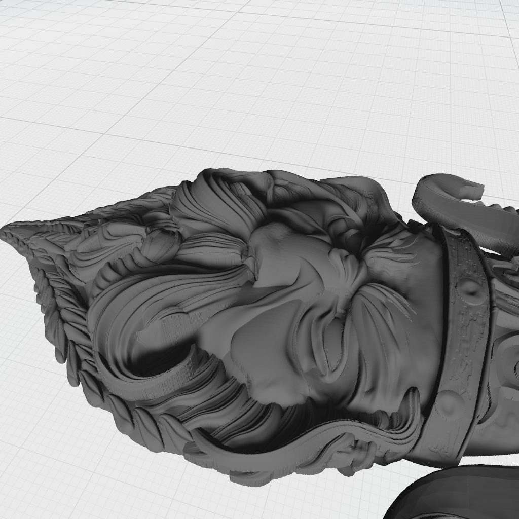 Viking Warrior Face CNC STL file preview 2