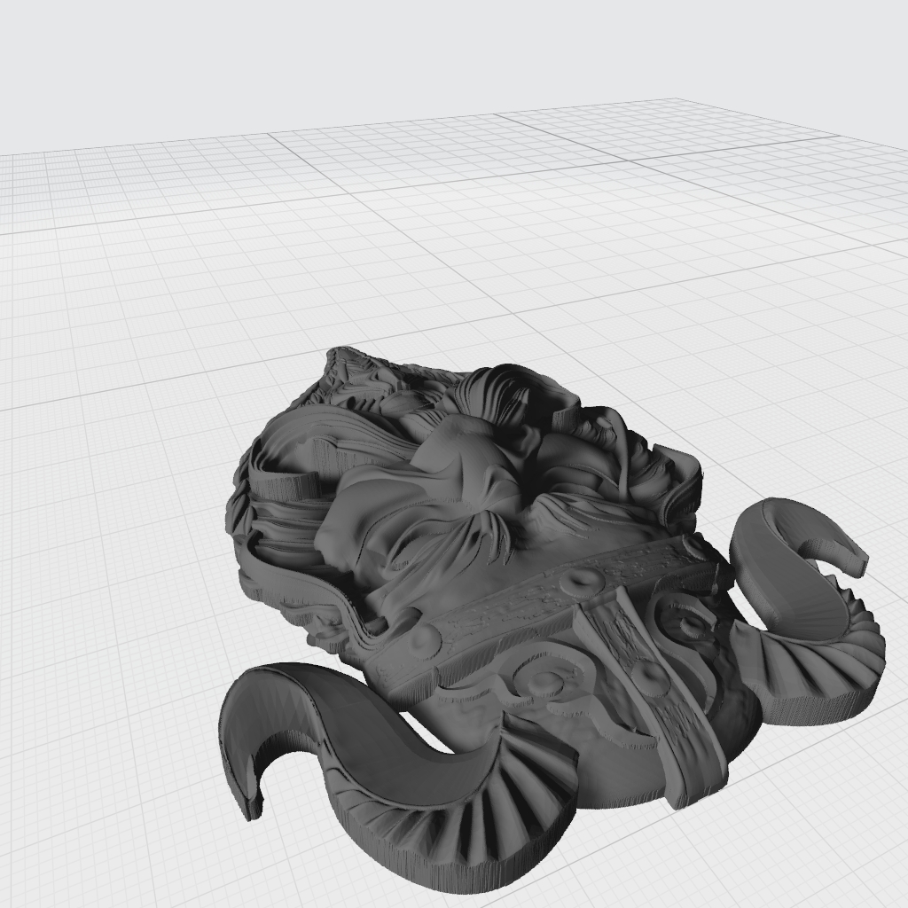 Viking Warrior Face CNC STL file preview 3