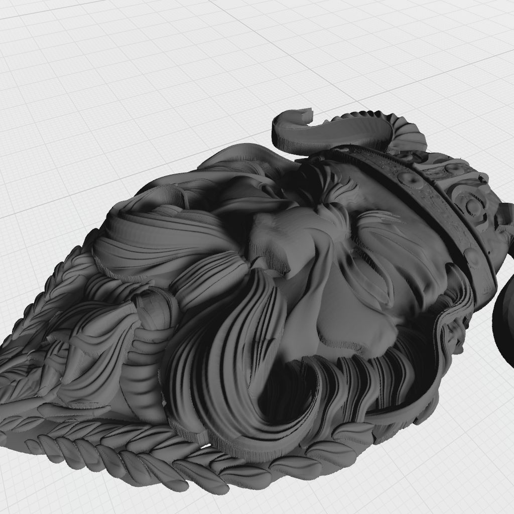 Viking Warrior Face CNC STL file preview 4
