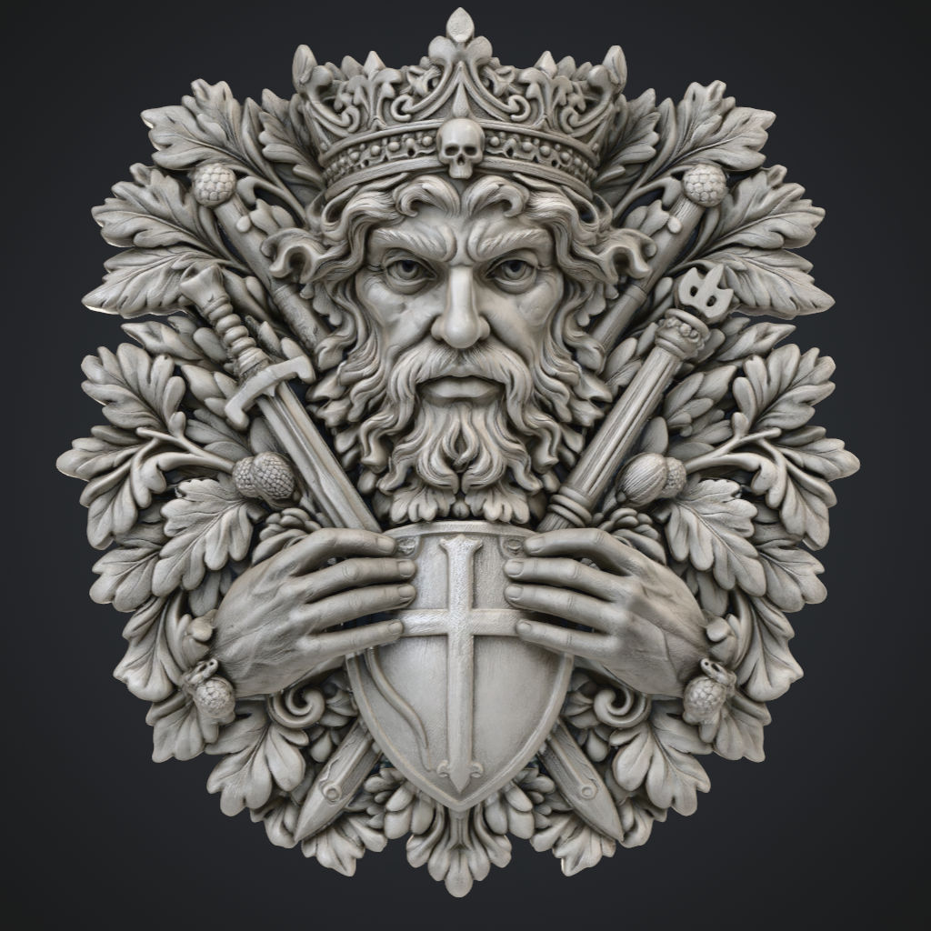 Warlock Green Man Defender CNC STL file preview