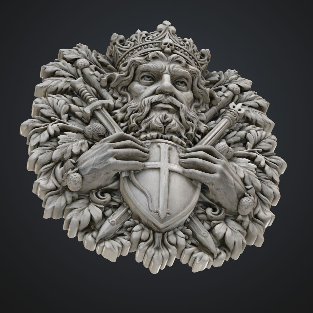 Warlock Green Man Defender CNC STL file preview 2
