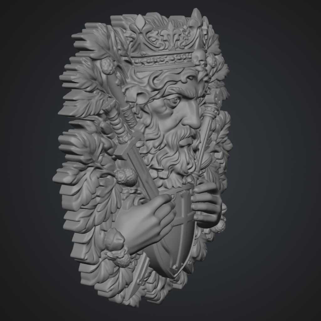 Warlock Green Man Defender CNC STL file preview 3