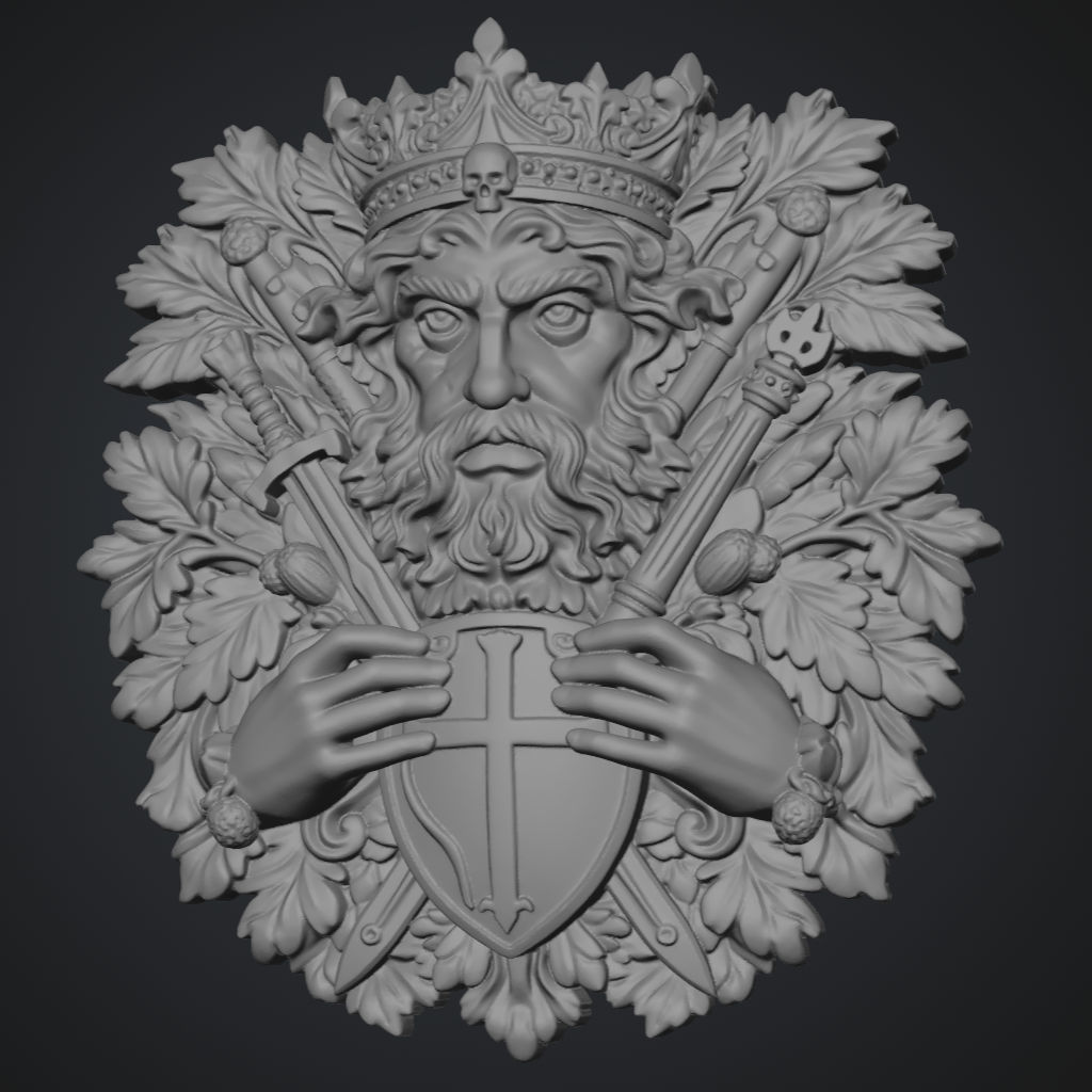 Warlock Green Man Defender CNC STL file preview 4