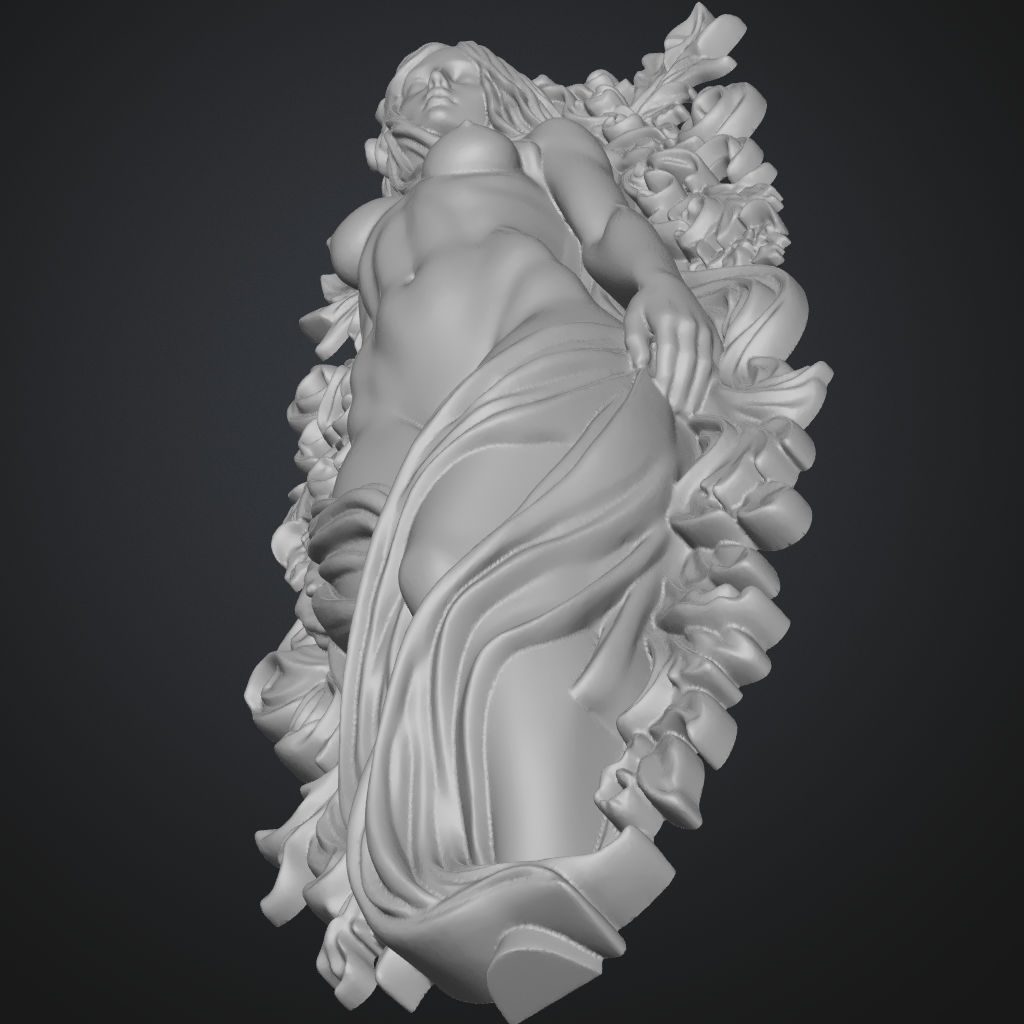Woodland Greenwoman Venus CNC STL file preview 4