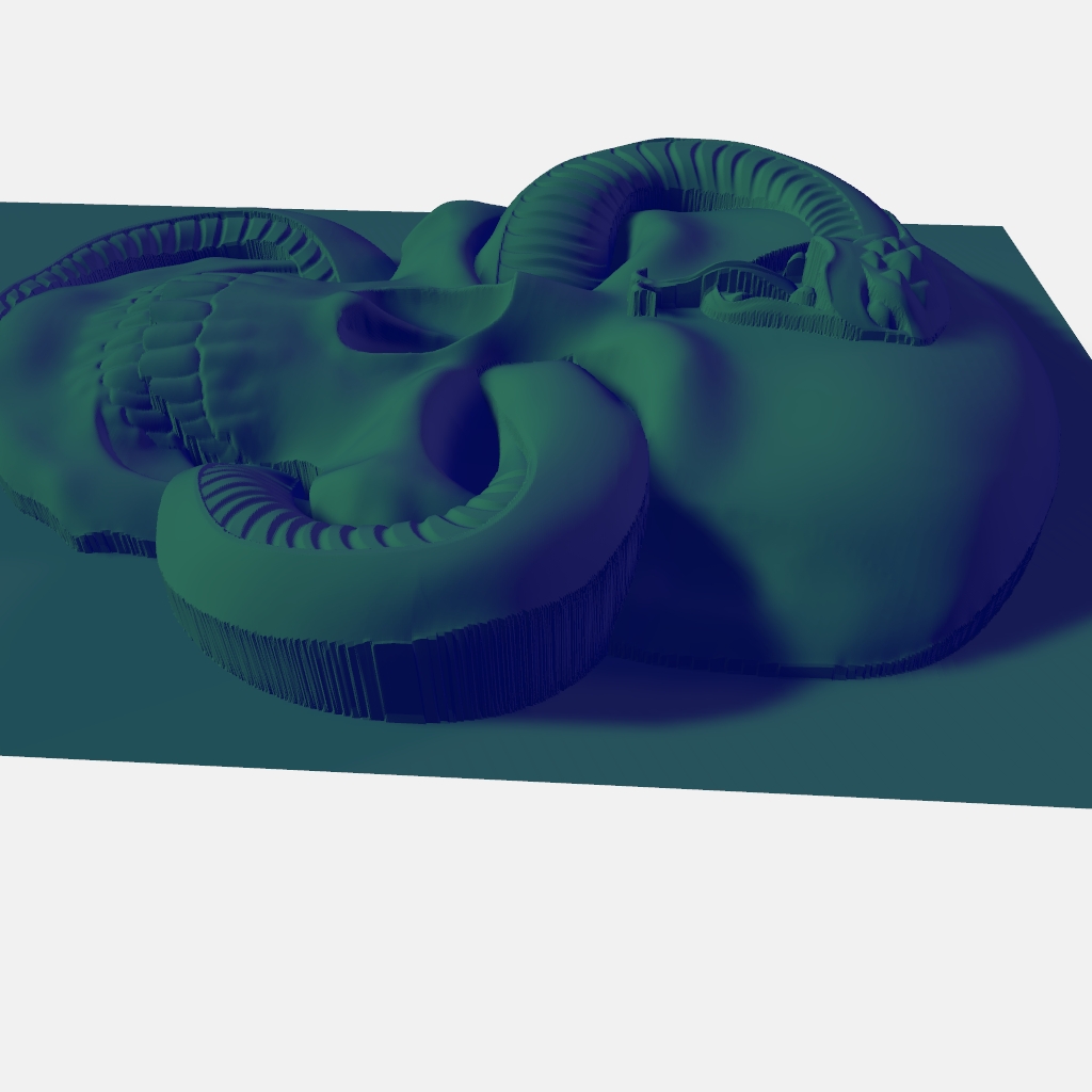 SkullAndSnakeB CNC STL file preview 4