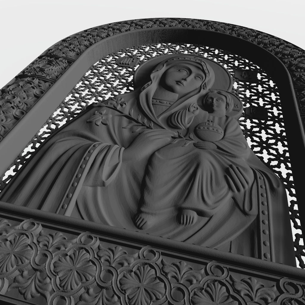 Icon CNC STL file preview 3